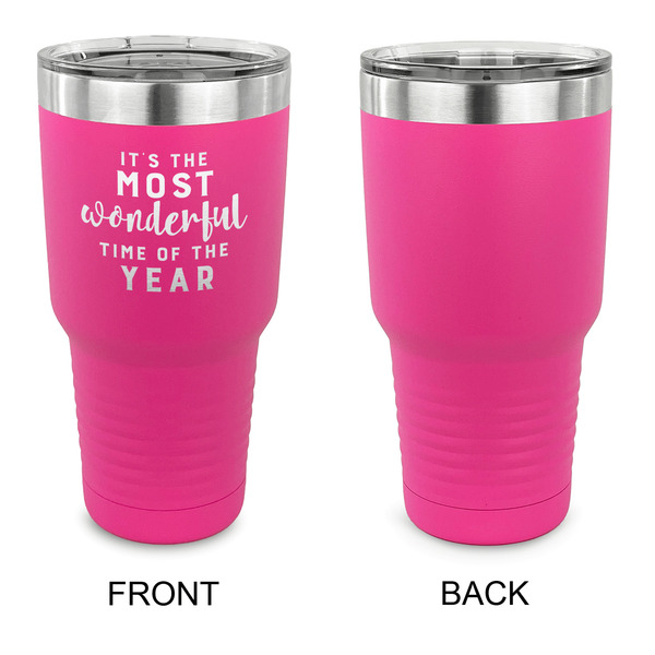 Christmas Quotes and Sayings 30 oz Stainless Steel Ringneck Tumblers - Pink - Single Sided - APPROVAL