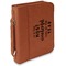Christmas Quotes and Sayings Cognac Leatherette Bible Covers with Handle & Zipper - Main