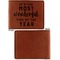 Christmas Quotes and Sayings Cognac Leatherette Bifold Wallets - Front and Back Single Sided - Apvl