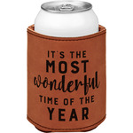 Christmas Quotes and Sayings Leatherette Can Sleeve - Single Sided