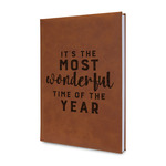Christmas Quotes and Sayings Leatherette Journal (Personalized)