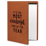 Christmas Quotes and Sayings Leatherette Portfolio with Notepad