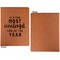 Christmas Quotes and Sayings Cognac Leatherette Portfolios with Notepad - Large - Single Sided - Apvl