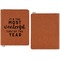 Christmas Quotes and Sayings Cognac Leatherette Zipper Portfolios with Notepad - Single Sided - Apvl