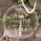 Christmas Quotes and Sayings Engraved Glass Ornaments - Round-Main Parent