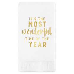 Christmas Quotes and Sayings Guest Napkins - Foil Stamped
