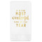 Christmas Quotes and Sayings Foil Stamped Guest Napkins - Front View