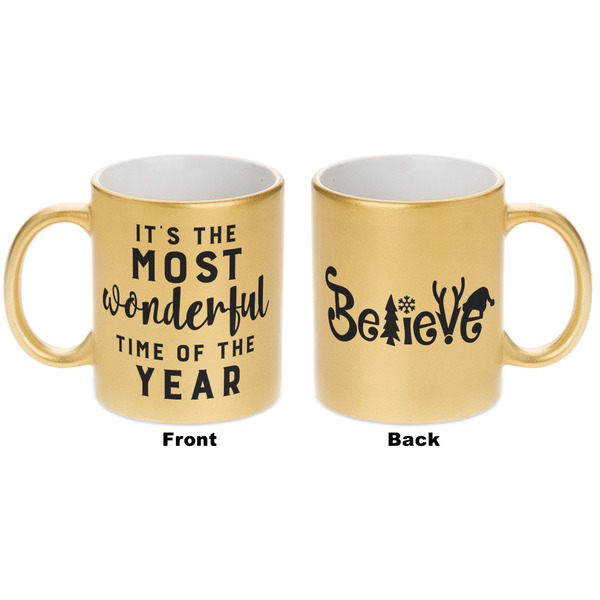 Christmas Quotes and Sayings Gold Mug - Apvl