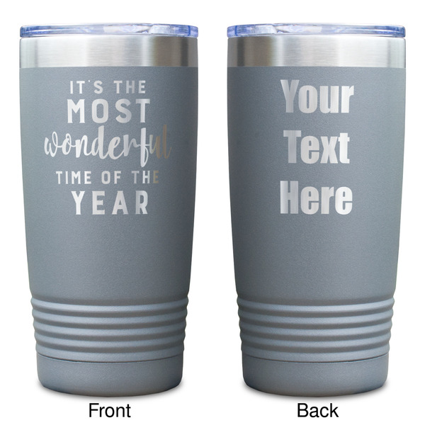 Christmas Quotes and Sayings Gray Polar Camel Tumbler - 20oz - Double Sided - Approval