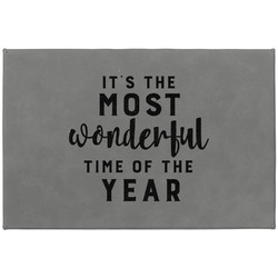 Christmas Quotes and Sayings Large Gift Box w/ Engraved Leather Lid