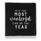 Christmas Quotes and Sayings Leather Binder - 1" - Black