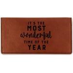 Christmas Quotes and Sayings Leatherette Checkbook Holder
