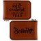 Christmas Quotes and Sayings Leatherette Magnetic Money Clip - Front and Back