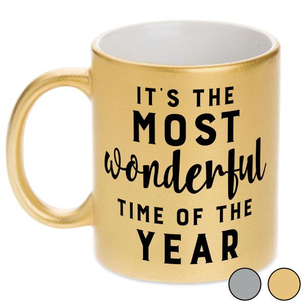 Christmas Quotes and Sayings Metallic Mugs