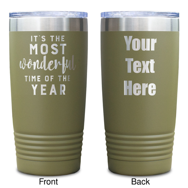 Christmas Quotes and Sayings Olive Polar Camel Tumbler - 20oz - Double Sided - Approval