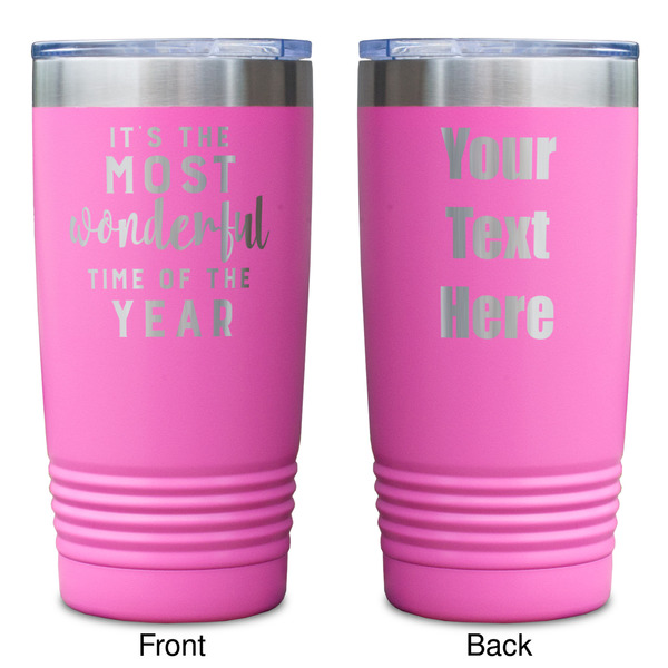 Christmas Quotes and Sayings Pink Polar Camel Tumbler - 20oz - Double Sided - Approval