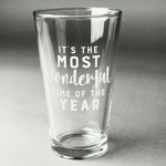 Christmas Quotes and Sayings Pint Glass - Engraved