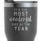 Christmas Quotes and Sayings RTIC Tumbler - Black - Close Up