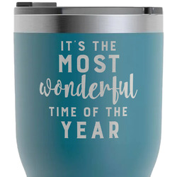 Christmas Quotes and Sayings RTIC Tumbler - Dark Teal - Laser Engraved - Single-Sided