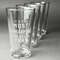 Christmas Quotes and Sayings Set of Four Engraved Pint Glasses - Set View