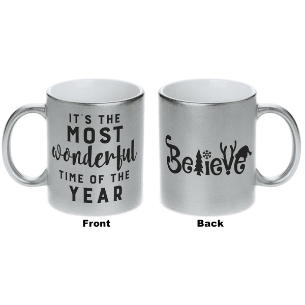 Christmas Quotes and Sayings Silver Mug - Approval