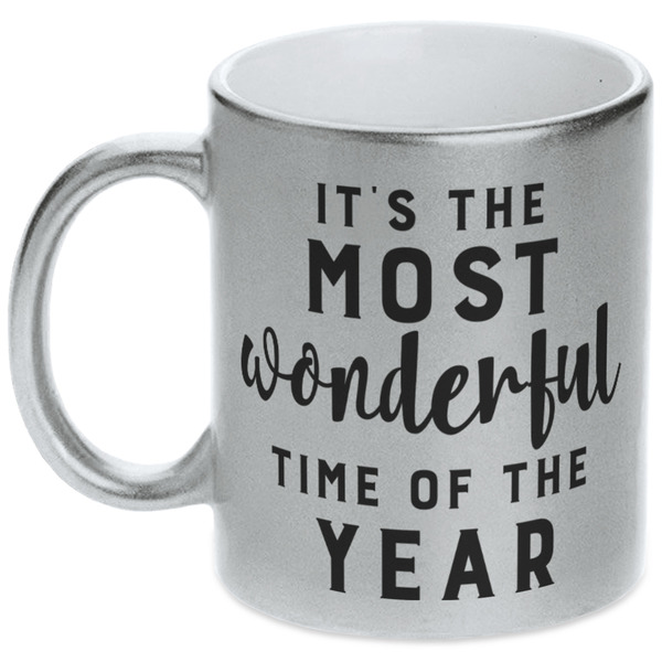 Christmas Quotes and Sayings Silver Mug - Main