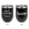 Christmas Quotes and Sayings Stainless Wine Tumblers - Black - Double Sided - Approval