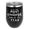 Christmas Quotes and Sayings Stemless Wine Tumbler - 5 Color Choices - Stainless Steel 