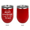Christmas Quotes and Sayings Stainless Wine Tumblers - Red - Single Sided - Approval