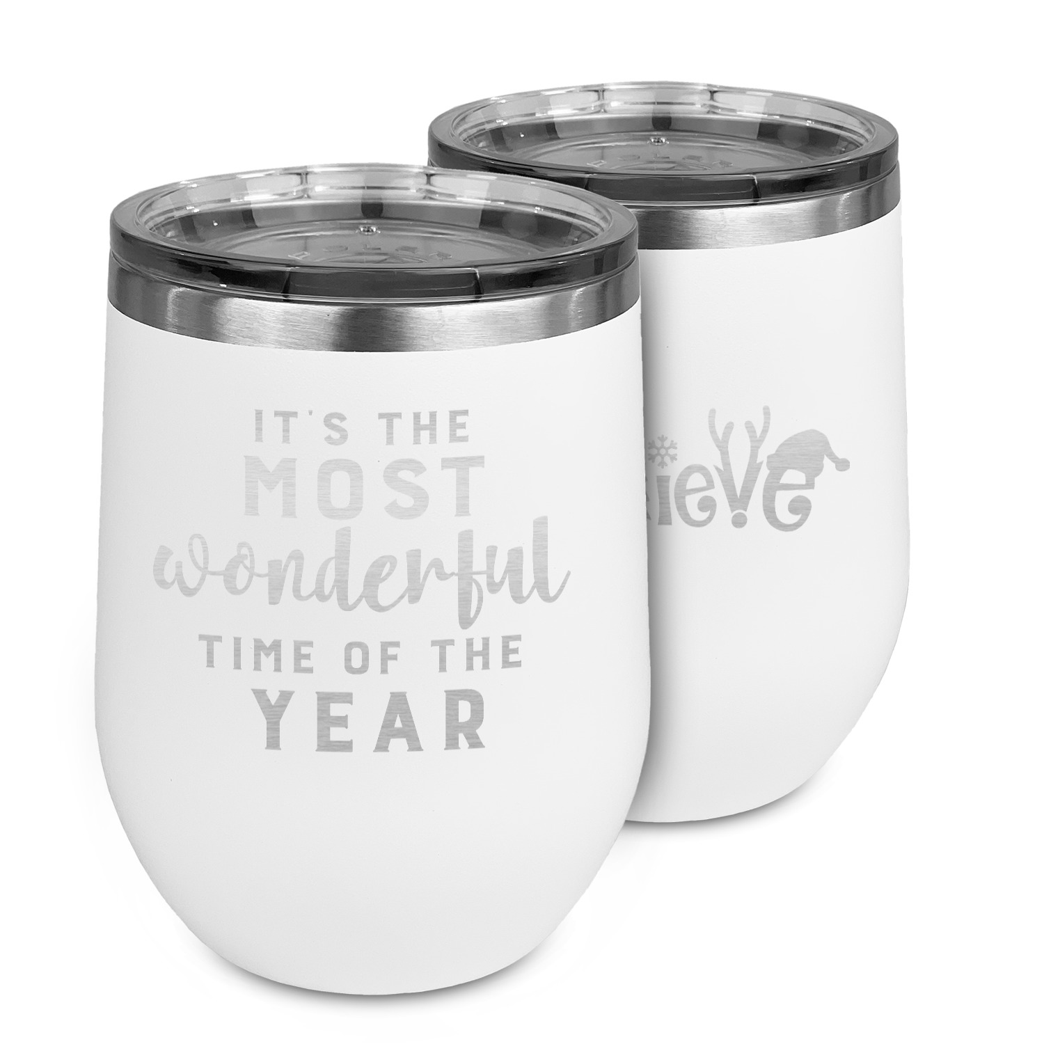 Christmas Quotes and Sayings Stemless Wine Tumbler 5 Color Choices