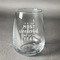 Christmas Quotes and Sayings Stemless Wine Glass - Engraved