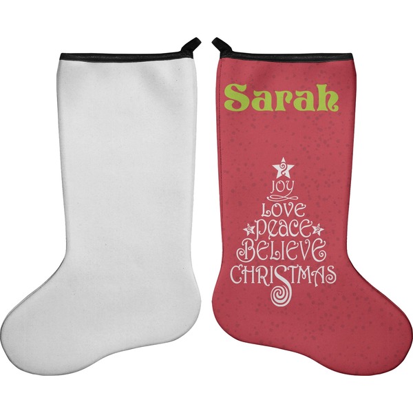Christmas Quotes and Sayings Stocking - Single-Sided - Approval