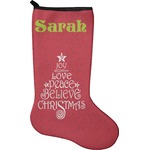 Christmas Quotes and Sayings Holiday Stocking - Single-Sided - Neoprene