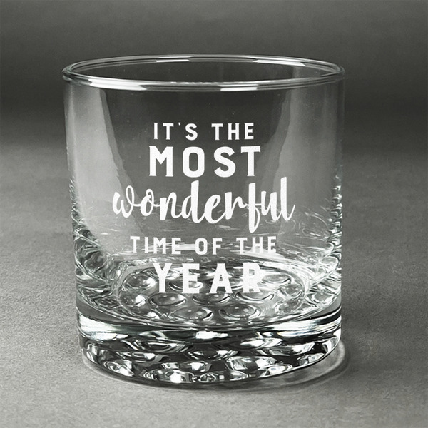 Custom Christmas Quotes and Sayings Whiskey Glass (Single)
