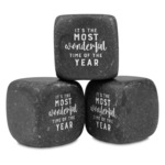 Christmas Quotes and Sayings Whiskey Stone Set