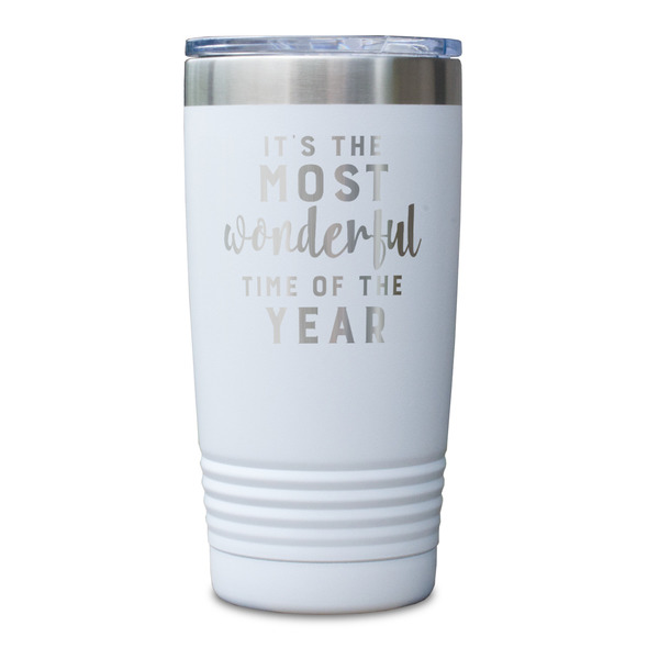 Christmas Quotes and Sayings White Polar Camel Tumbler - 20oz - Single Sided - Approval