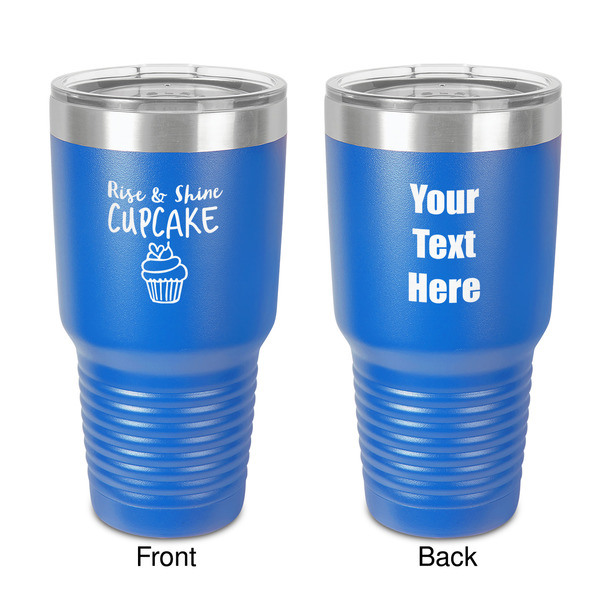 Custom Cute Quotes and Sayings 30 oz Stainless Steel Tumbler - Royal Blue - Double-Sided
