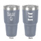 Cute Quotes and Sayings 30 oz Stainless Steel Tumbler - Grey - Double-Sided