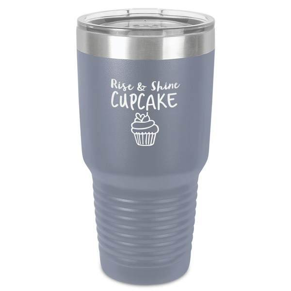 Custom Cute Quotes and Sayings 30 oz Stainless Steel Tumbler - Grey - Single-Sided