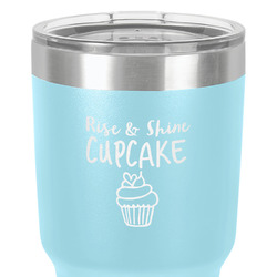 Cute Quotes and Sayings 30 oz Stainless Steel Tumbler - Teal - Single-Sided