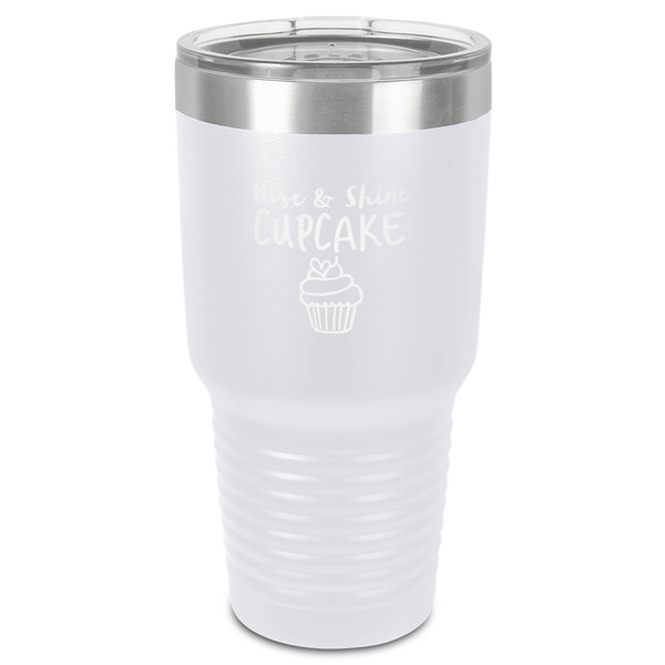 Custom Cute Quotes and Sayings 30 oz Stainless Steel Tumbler - White - Single-Sided