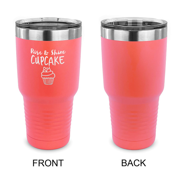 Cute Quotes and Sayings 30 oz Stainless Steel Ringneck Tumblers - Coral - Single Sided - APPROVAL
