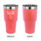 Cute Quotes and Sayings 30 oz Stainless Steel Ringneck Tumblers - Coral - Single Sided - APPROVAL