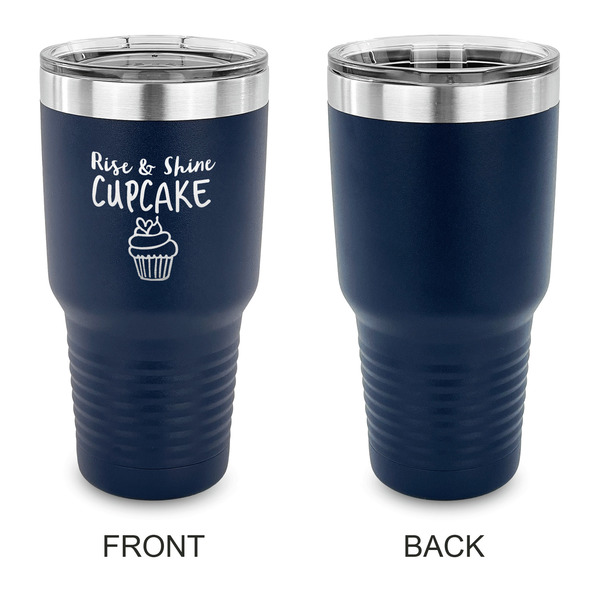 Cute Quotes and Sayings 30 oz Stainless Steel Ringneck Tumblers - Navy - Single Sided - APPROVAL