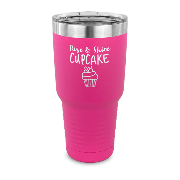 Custom Cute Quotes and Sayings 30 oz Stainless Steel Tumbler - Pink - Single Sided