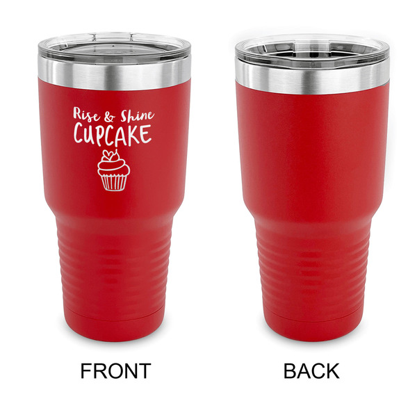 Cute Quotes and Sayings 30 oz Stainless Steel Ringneck Tumblers - Red - Single Sided - APPROVAL
