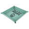 Cute Quotes and Sayings 9" x 9" Teal Leatherette Snap Up Tray - MAIN