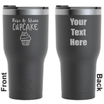 Cute Quotes and Sayings RTIC Tumbler - Black - Engraved Front & Back (Personalized)