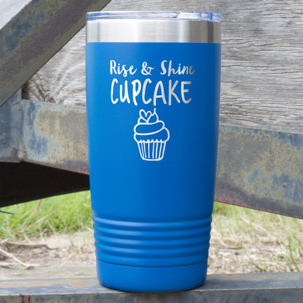 Custom Cute Quotes and Sayings 20 oz Stainless Steel Tumbler - Royal Blue - Single Sided