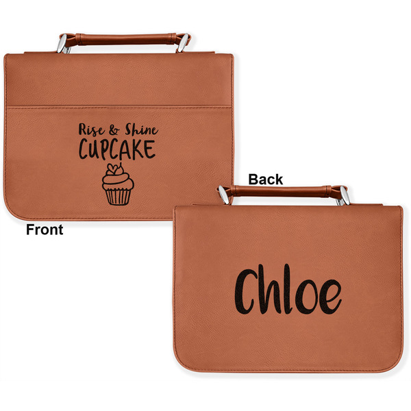 Cute Quotes and Sayings Cognac Leatherette Bible Covers - Large Double Sided Apvl